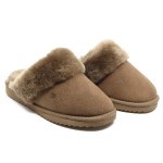 Slipper beige merinowol FLURRY Warmbat